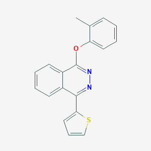 molecular formula C19H14N2OS B382510 1-(2-Methylphenoxy)-4-thiophen-2-ylphthalazine CAS No. 379249-33-9