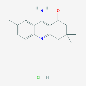 molecular formula C17H21ClN2O B3825103 9-amino-3,3,5,7-tetramethyl-3,4-dihydro-1(2H)-acridinone hydrochloride 
