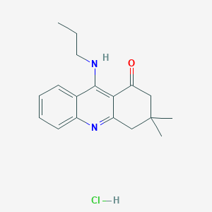 molecular formula C18H23ClN2O B3825108 3,3-dimethyl-9-(propylamino)-3,4-dihydro-1(2H)-acridinone hydrochloride 