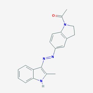 2-methyl-3H-indol-3-one (1-acetyl-2,3-dihydro-1H-indol-5-yl)hydrazone