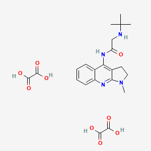 molecular formula C22H28N4O9 B3825149 N~2~-(tert-butyl)-N~1~-(1-methyl-2,3-dihydro-1H-pyrrolo[2,3-b]quinolin-4-yl)glycinamide diethanedioate 