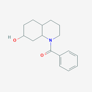 molecular formula C16H21NO2 B3825164 1-benzoyldecahydro-7-quinolinol 
