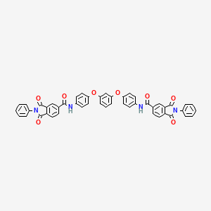 molecular formula C48H30N4O8 B3825247 N,N'-[1,3-phenylenebis(oxy-4,1-phenylene)]bis(1,3-dioxo-2-phenyl-5-isoindolinecarboxamide) 