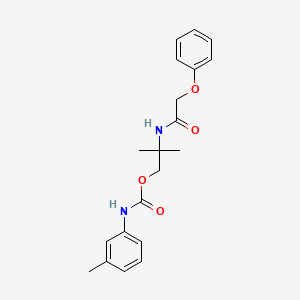 molecular formula C20H24N2O4 B3825293 2-methyl-2-[(phenoxyacetyl)amino]propyl (3-methylphenyl)carbamate 