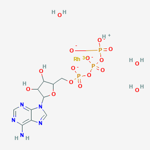 molecular formula C10H19N5O16P3Rh B038253 Rh(H2O)3ATP CAS No. 117405-93-3