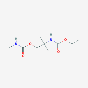 molecular formula C9H18N2O4 B3825306 ethyl (1,1-dimethyl-2-{[(methylamino)carbonyl]oxy}ethyl)carbamate 
