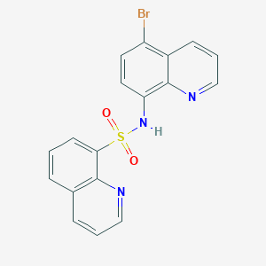 molecular formula C18H12BrN3O2S B3825331 N-(5-bromo-8-quinolinyl)-8-quinolinesulfonamide 