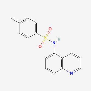 molecular formula C16H14N2O2S B3825336 4-methyl-N-5-quinolinylbenzenesulfonamide 