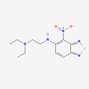 molecular formula C12H17N5O2S B3825373 N,N-diethyl-N'-(4-nitro-2,1,3-benzothiadiazol-5-yl)-1,2-ethanediamine 