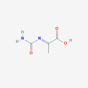 molecular formula C4H6N2O3 B3825417 2-[(aminocarbonyl)imino]propanoic acid 