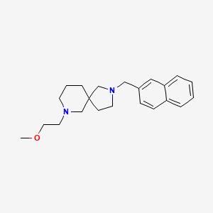 molecular formula C22H30N2O B3825421 7-(2-methoxyethyl)-2-(2-naphthylmethyl)-2,7-diazaspiro[4.5]decane 