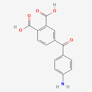 molecular formula C15H11NO5 B3825518 4-(4-aminobenzoyl)phthalic acid 
