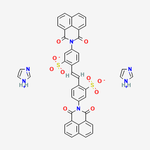 2,2'-[(E)-1,2-ethenediyl]bis[5-(1,3-dioxo-1H-benzo[de]isoquinolin-2(3H)-yl)benzenesulfonic acid] - 1H-imidazole (1:2)