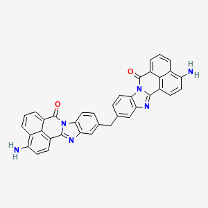 molecular formula C37H22N6O2 B3825562 11,11'-methylenebis(3-amino-7H-benzimidazo[2,1-a]benzo[de]isoquinolin-7-one) 