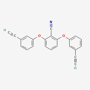 molecular formula C23H13NO2 B3825573 2,6-bis(3-ethynylphenoxy)benzonitrile 