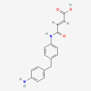 molecular formula C17H16N2O3 B3825576 4-{[4-(4-aminobenzyl)phenyl]amino}-4-oxo-2-butenoic acid 