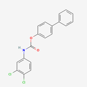 molecular formula C19H13Cl2NO2 B3825586 4-biphenylyl (3,4-dichlorophenyl)carbamate 