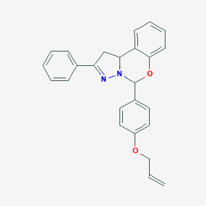 molecular formula C25H22N2O2 B382559 5-[4-(Allyloxy)phenyl]-2-phenyl-1,10b-dihydropyrazolo[1,5-c][1,3]benzoxazine 