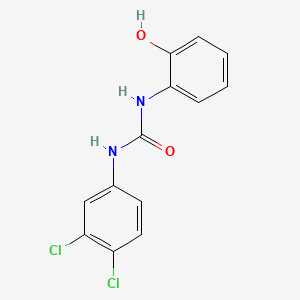 molecular formula C13H10Cl2N2O2 B3825594 N-(3,4-dichlorophenyl)-N'-(2-hydroxyphenyl)urea CAS No. 400877-42-1