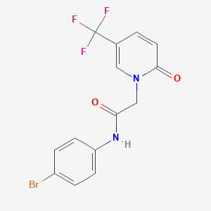 N-(4-bromophenyl)-2-(2-oxo-5-(trifluoromethyl)-1(2H)-pyridinyl)acetamide