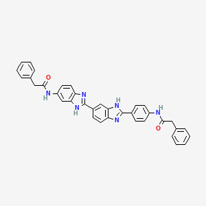 molecular formula C36H28N6O2 B3825621 2-phenyl-N-(4-{6-[(phenylacetyl)amino]-1H,3'H-2,5'-bibenzimidazol-2'-yl}phenyl)acetamide 