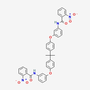 molecular formula C41H32N4O8 B3825678 N,N'-[2,2-propanediylbis(4,1-phenyleneoxy-3,1-phenylene)]bis(2-nitrobenzamide) 