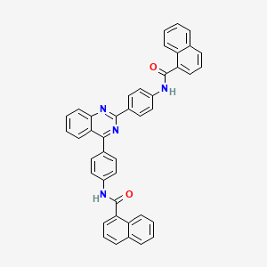 molecular formula C42H28N4O2 B3825695 N,N'-(2,4-quinazolinediyldi-4,1-phenylene)di(1-naphthamide) 