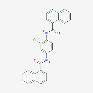 molecular formula C28H19ClN2O2 B3825697 N,N'-(2-chloro-1,4-phenylene)di(1-naphthamide) 