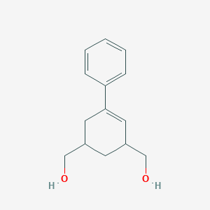 molecular formula C14H18O2 B3825765 (5-phenyl-4-cyclohexene-1,3-diyl)dimethanol 
