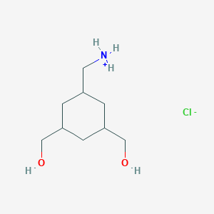 molecular formula C9H20ClNO2 B3825771 [5-(aminomethyl)-1,3-cyclohexanediyl]dimethanol hydrochloride 