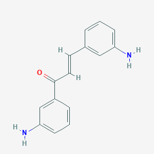 molecular formula C15H14N2O B3825776 1,3-bis(3-aminophenyl)-2-propen-1-one 