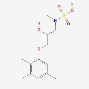 molecular formula C13H21NO5S B3825789 [2-hydroxy-3-(2,3,5-trimethylphenoxy)propyl]methylsulfamic acid 