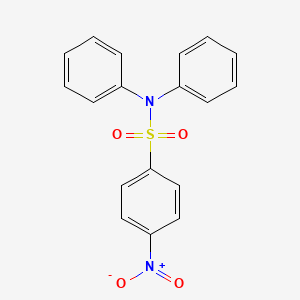 molecular formula C18H14N2O4S B3825792 4-nitro-N,N-diphenylbenzenesulfonamide 