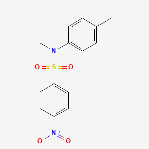 molecular formula C15H16N2O4S B3825793 N-ethyl-N-(4-methylphenyl)-4-nitrobenzenesulfonamide 