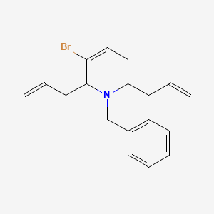molecular formula C18H22BrN B3825820 2,6-diallyl-1-benzyl-5-bromo-1,2,3,6-tetrahydropyridine 