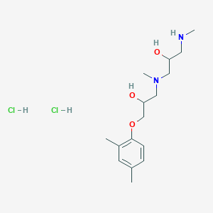 molecular formula C16H30Cl2N2O3 B3825866 1-(2,4-dimethylphenoxy)-3-[[2-hydroxy-3-(methylamino)propyl](methyl)amino]-2-propanol dihydrochloride 