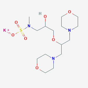 molecular formula C15H30KN3O7S B3825877 potassium {2-hydroxy-3-[2-(4-morpholinyl)-1-(4-morpholinylmethyl)ethoxy]propyl}methylsulfamate 