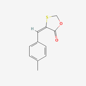 molecular formula C11H10O2S B3825986 4-(4-methylbenzylidene)-1,3-oxathiolan-5-one 