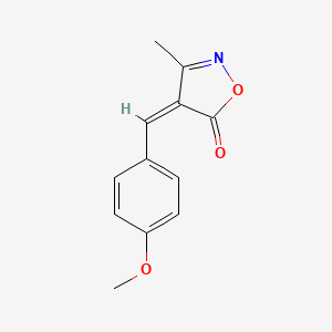 molecular formula C12H11NO3 B3825997 4-(4-methoxybenzylidene)-3-methyl-5(4H)-isoxazolone 