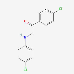 molecular formula C14H11Cl2NO B3825998 1-(4-chlorophenyl)-2-[(4-chlorophenyl)amino]ethanone CAS No. 35755-44-3