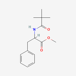 molecular formula C15H21NO3 B3826025 methyl N-(2,2-dimethylpropanoyl)phenylalaninate 