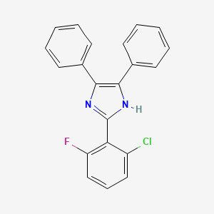 molecular formula C21H14ClFN2 B3826067 2-(2-氯-6-氟苯基)-4,5-二苯基-1H-咪唑 