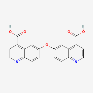 molecular formula C20H12N2O5 B3826069 6,6'-oxydi(4-quinolinecarboxylic acid) 