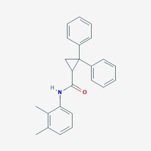 molecular formula C24H23NO B3826095 N-(2,3-dimethylphenyl)-2,2-diphenylcyclopropanecarboxamide 