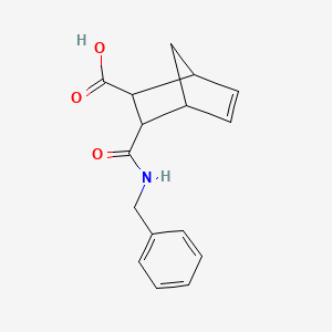 molecular formula C16H17NO3 B3826133 3-[(benzylamino)carbonyl]bicyclo[2.2.1]hept-5-ene-2-carboxylic acid 
