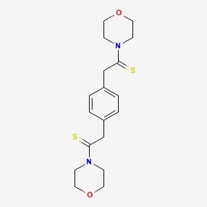 molecular formula C18H24N2O2S2 B3826178 4,4'-[1,4-phenylenebis(1-thioxo-2,1-ethanediyl)]dimorpholine CAS No. 30038-80-3