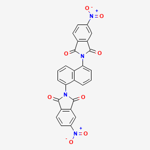 molecular formula C26H12N4O8 B3826258 2,2'-(1,5-naphthalenediyl)bis(5-nitro-1H-isoindole-1,3(2H)-dione) CAS No. 66635-36-7