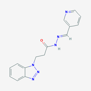 molecular formula C15H14N6O B382626 3-(1H-1,2,3-benzotriazol-1-yl)-N'-(3-pyridinylmethylene)propanohydrazide CAS No. 384849-24-5