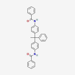 molecular formula C34H28N2O2 B3826286 N,N'-[(1-phenyl-1,1-ethanediyl)di-4,1-phenylene]dibenzamide 