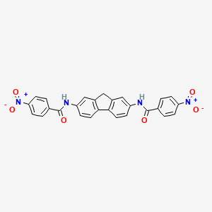 molecular formula C27H18N4O6 B3826287 N,N'-9H-fluorene-2,7-diylbis(4-nitrobenzamide) 